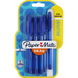 Papermate 8 Blue Inkjoy Ball Pen