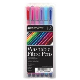 Easynote Washable Fibre Pens Pack of 12