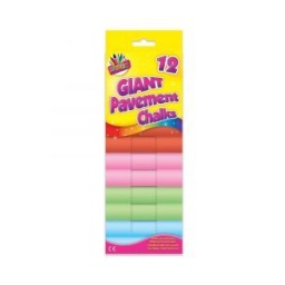 12 ArtBox Giant Pavement Chalks