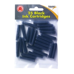 25 Tiger Black Ink Cartridges