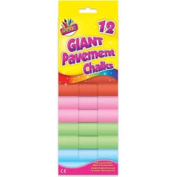 An image of a Pack of 12 ArtBox giant pavement chalks