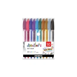 Pack of 10 Zebra Doodler'z Glitter pens